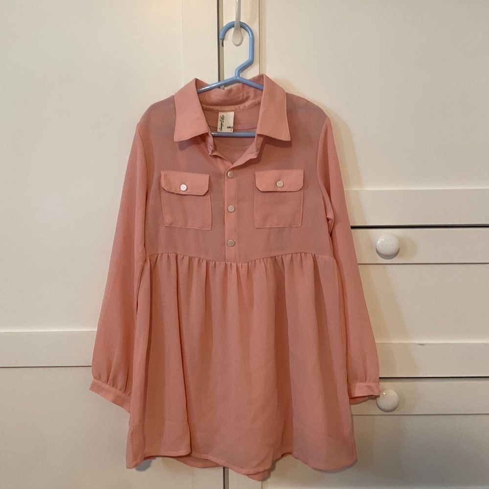 Sovereign Code Blush Dress Girls Size 6 with Lining